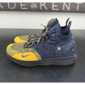 Nike Zoom KD 11 Chinese Zodiac Navy Gold Michigan Shoes  7Y